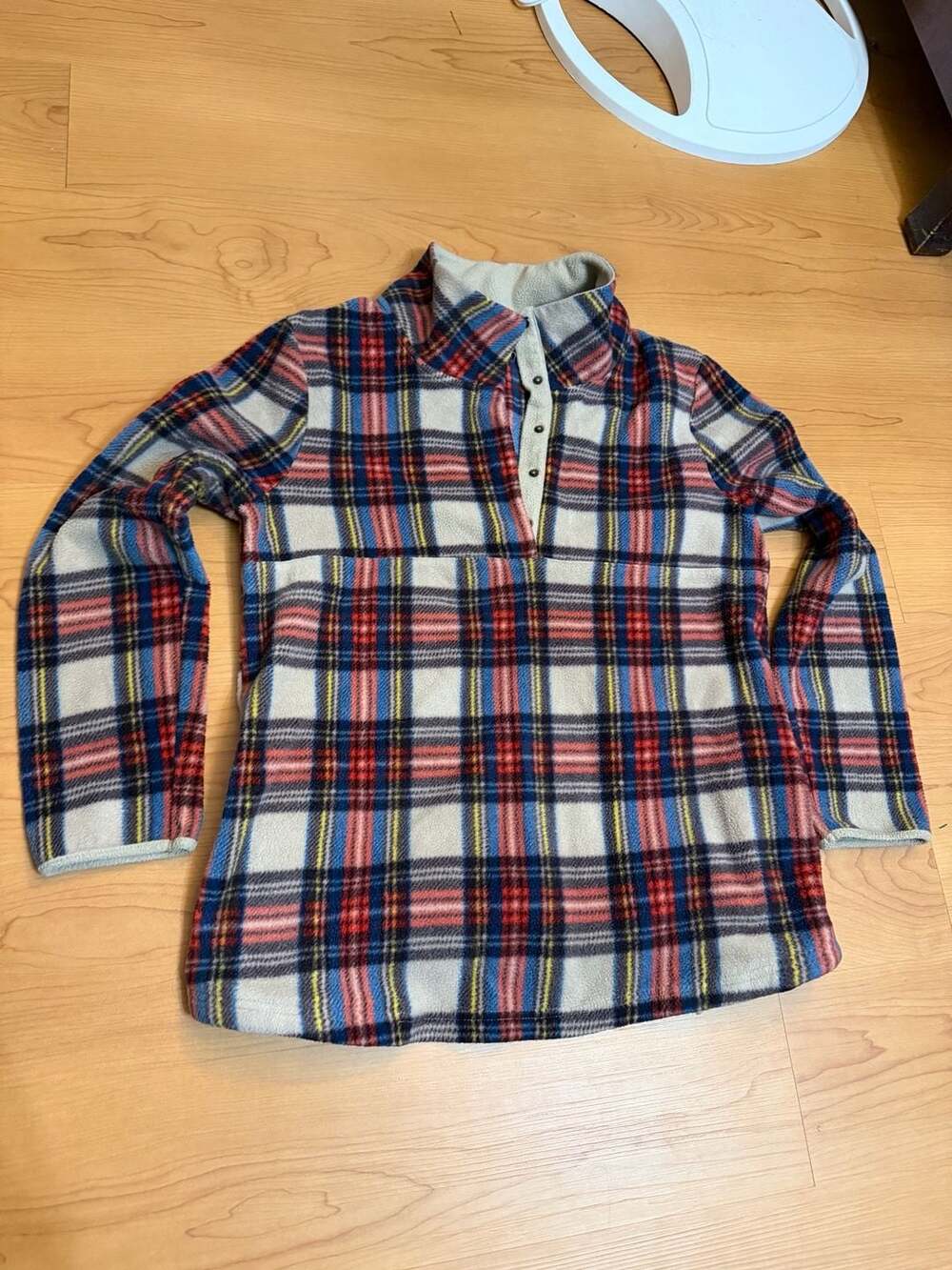 Entro Plaid Fleece Pullover Jacket